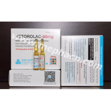 Ketorolac Tromethamine Injection 30mg, 60mg / 2ml &amp; Actd / Ctd Dossiers of Ketorolac Tromethamine